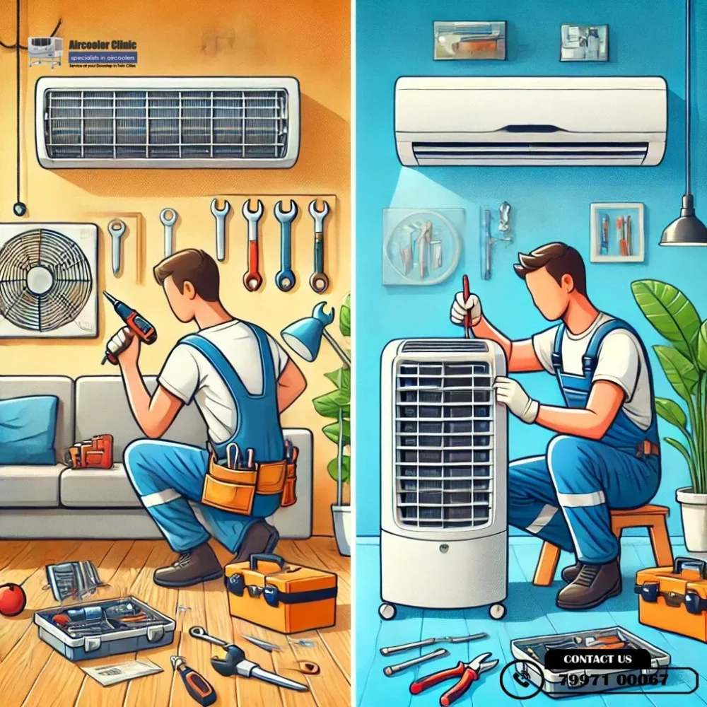 DIY air cooler fixes vs. professional repair – Expert guidance from Air Cooler Clinic. Call 7997100067 for V-Guard cooler service