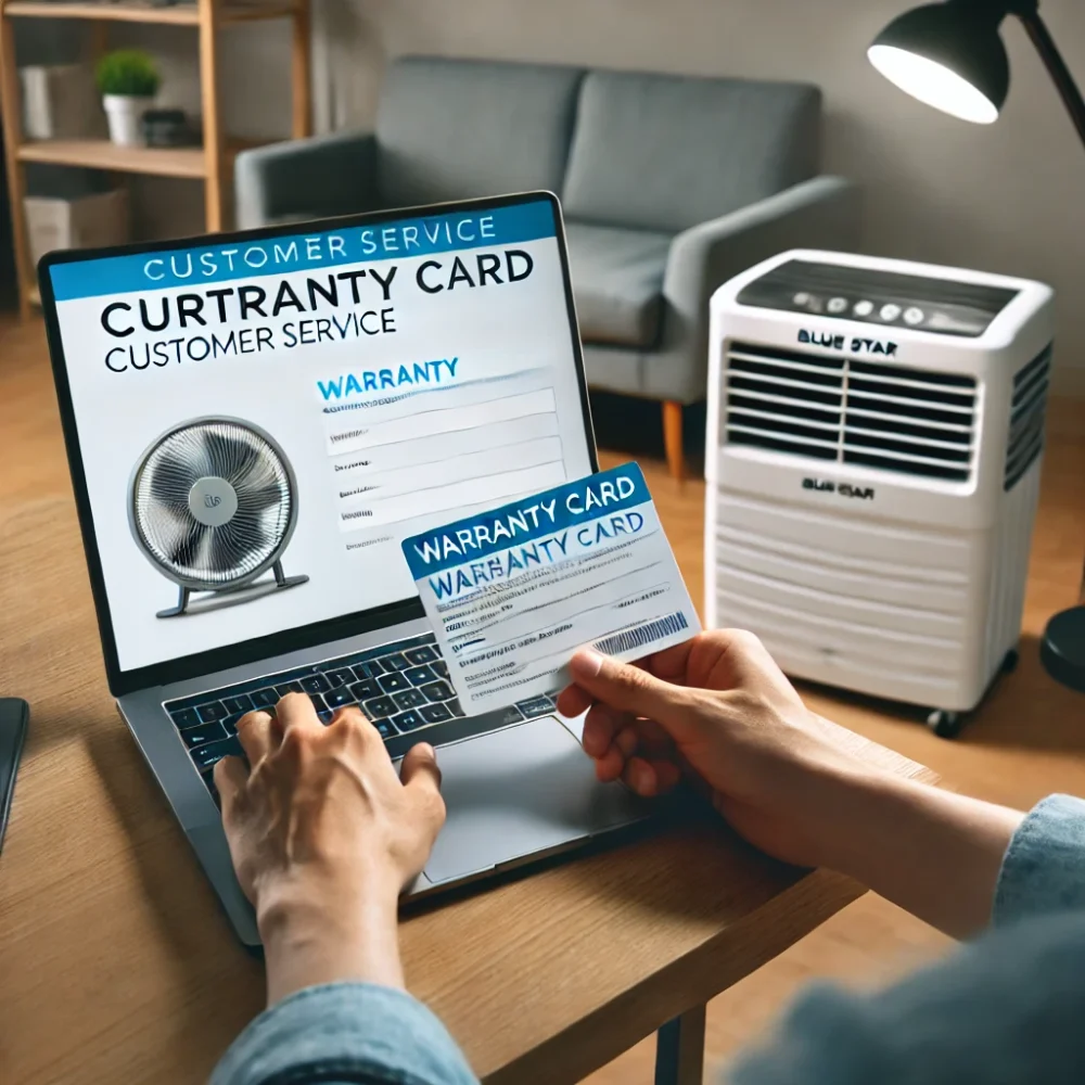 Blue Star air cooler warranty claim - Step-by-step guide | Air Cooler Clinic 7997100067