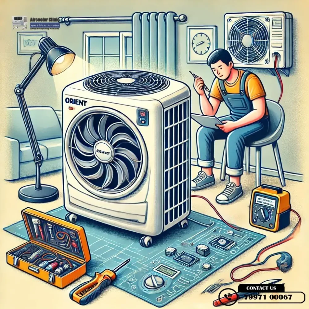 Troubleshoot an Orient Electric air cooler that won’t start – Expert repair tips by Air Cooler Clinic. Call 7997100067 for service