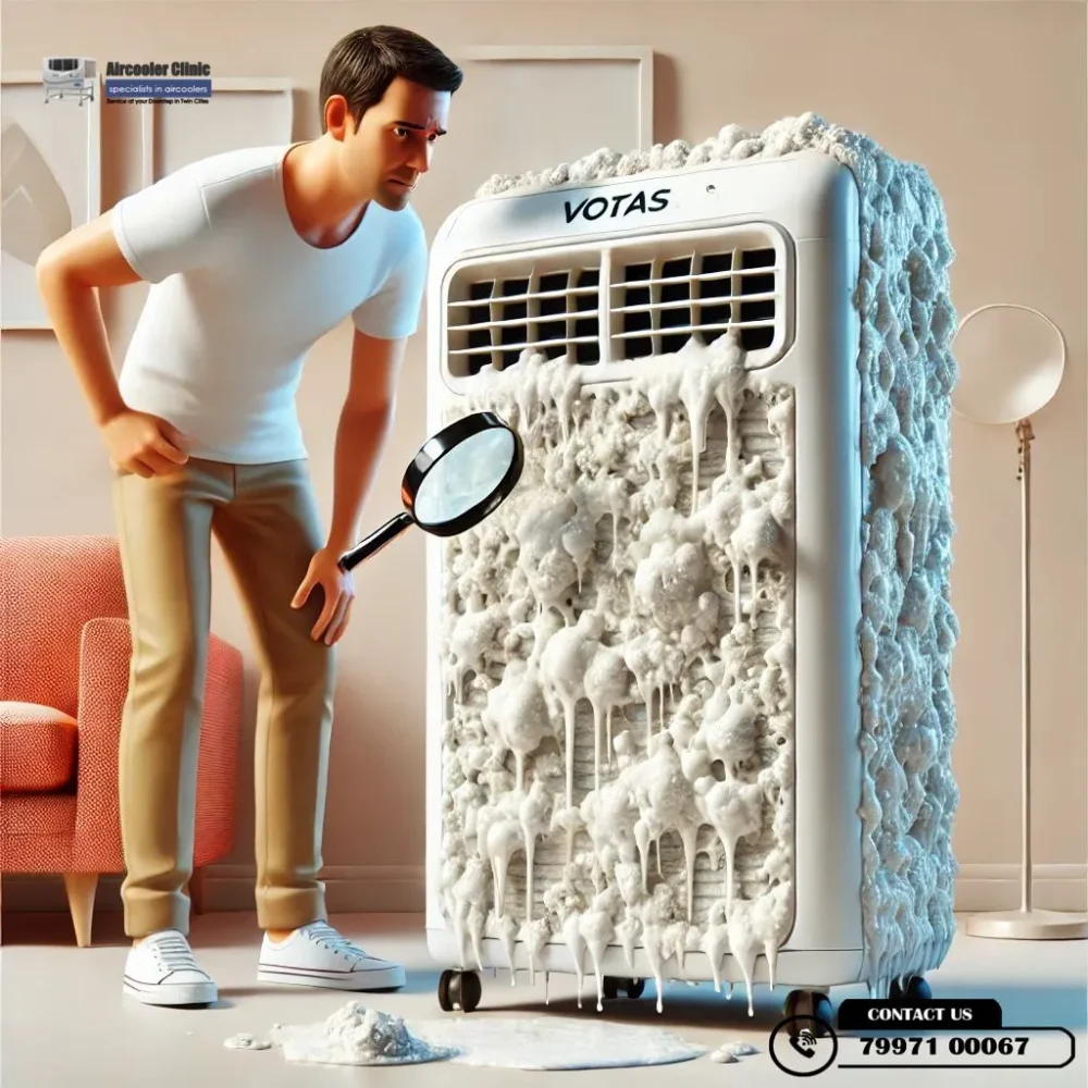 Expert solutions for hard water scaling issues in Voltas air coolers – Professional service by Air Cooler Clinic. Call 7997100067 for assistance