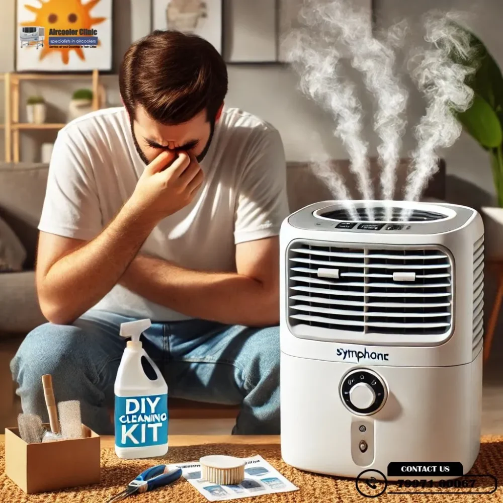 Remove bad odor from Symphony air coolers – Causes and easy DIY fixes by Air Cooler Clinic. Call 7997100067 for service