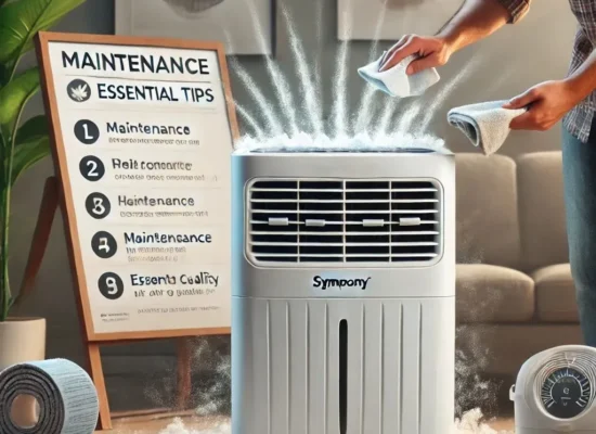 Stop white dust buildup in Symphony air coolers – Essential maintenance tips by Air Cooler Clinic. Call 7997100067 for service.