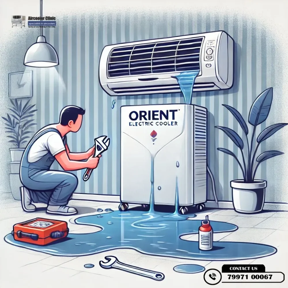 Water leakage issues in Orient Electric air coolers – Causes, prevention, and repair tips by Air Cooler Clinic. Call 7997100067 for expert service.
