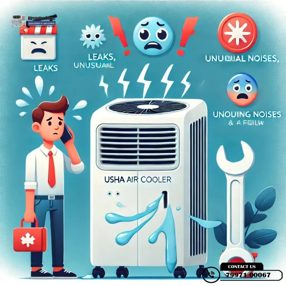 "Common signs that your Usha air cooler needs professional repair – Expert service by Air Cooler Clinic. Call 7997100067 for repairs.