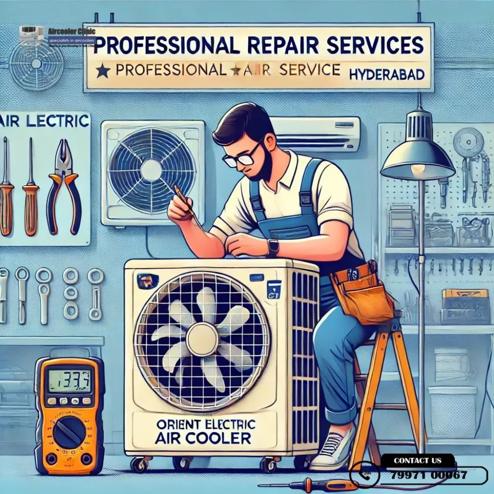Find the best Orient Electric air cooler repair services in Hyderabad – Trusted experts at Air Cooler Clinic. Call 7997100067