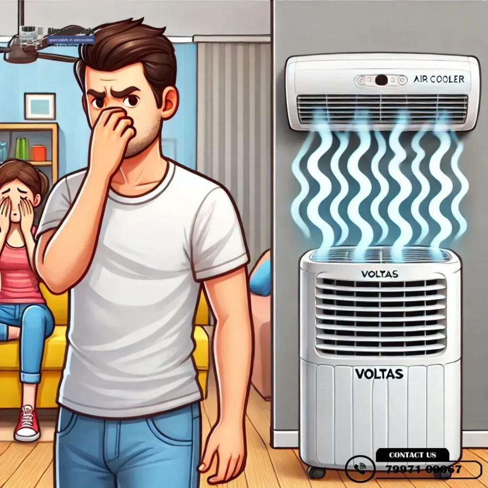 Causes of bad smell in Voltas air coolers and how to fix it – Expert tips from Air Cooler Clinic. Call 7997100067 for service