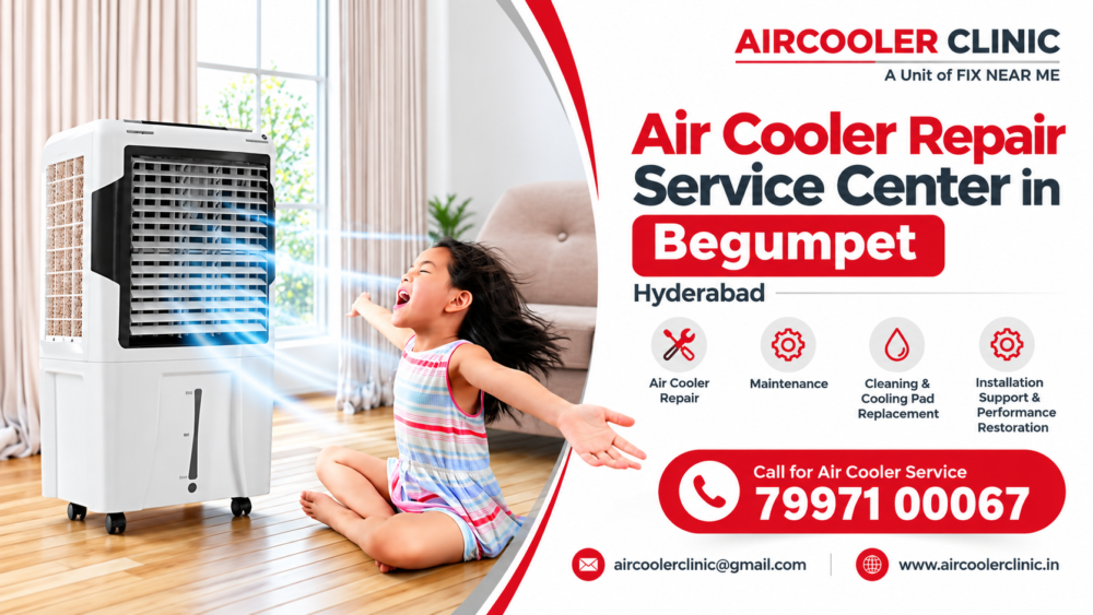 Air cooler repair service center in Begumpet, Hyderabad
