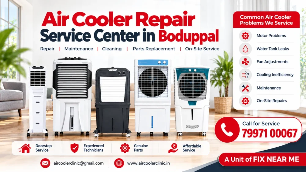 Air cooler repair service center in Boduppal, Hyderabad