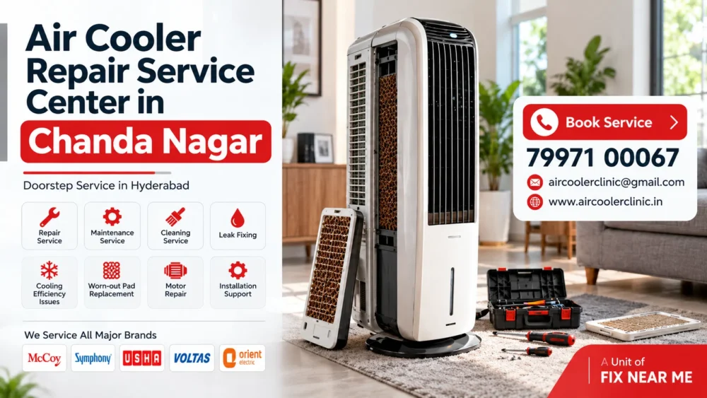 Air cooler repair service center in Chanda Nagar, Hyderabad