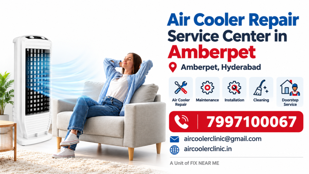 Air cooler repair service center in Amberpet, Hyderabad