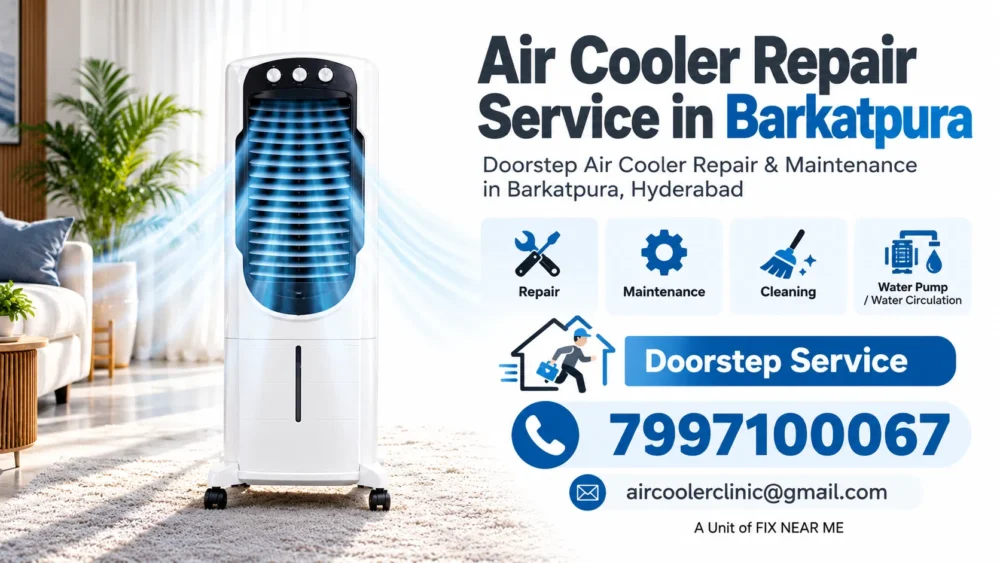 Air cooler repair service center in Barkatpura, Hyderabad