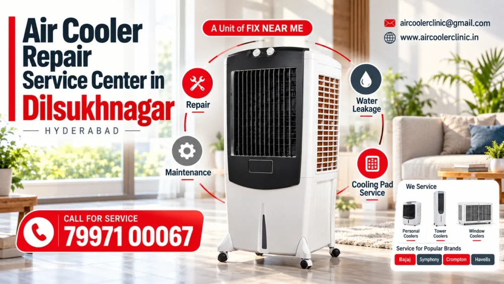 Air cooler repair service center in Dilsukhnagar, Hyderabad