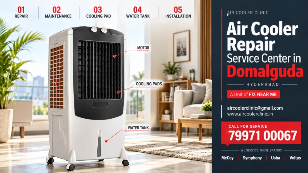 Air cooler repair service center in Domalguda, Hyderabad