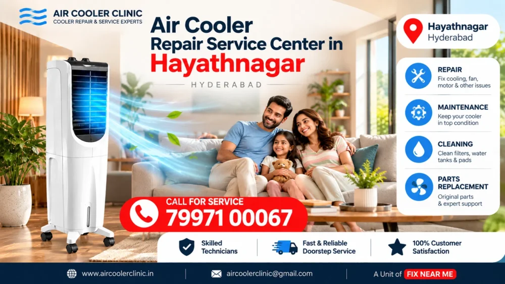 Air cooler repair service center in Hayathnagar, Hyderabad