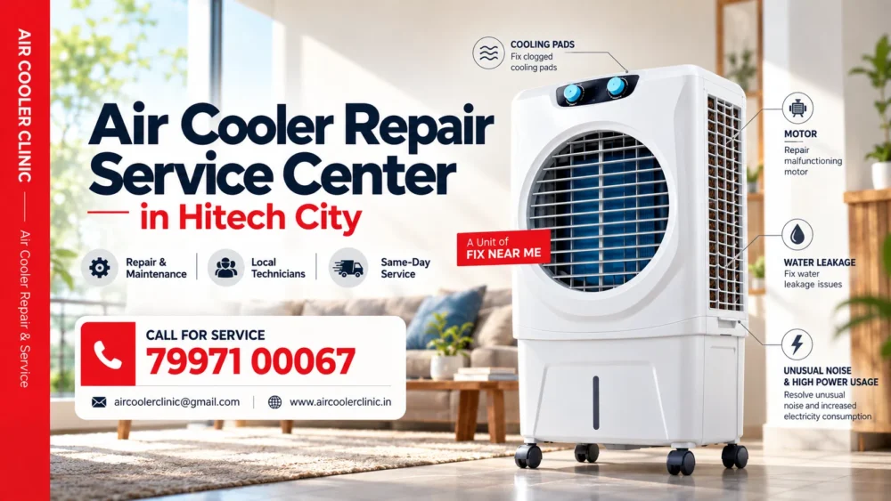 Air cooler repair service center in Hitech City, Hyderabad