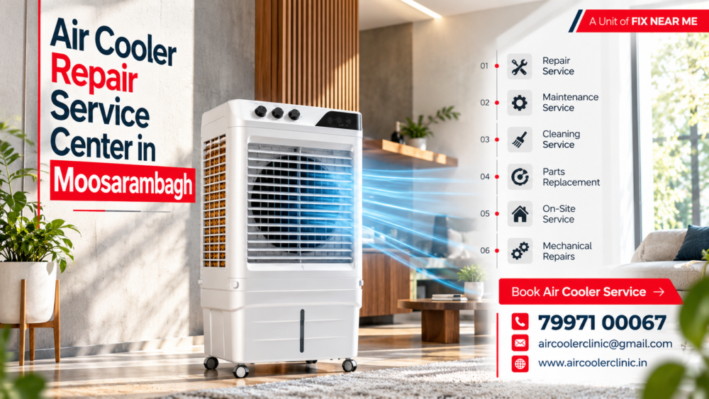 Air cooler repair service center in Moosarambagh, Hyderabad