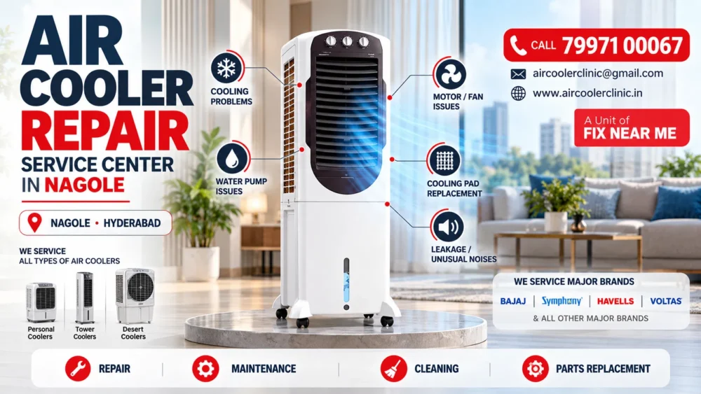 Air cooler repair service center in Nagole, Hyderabad
