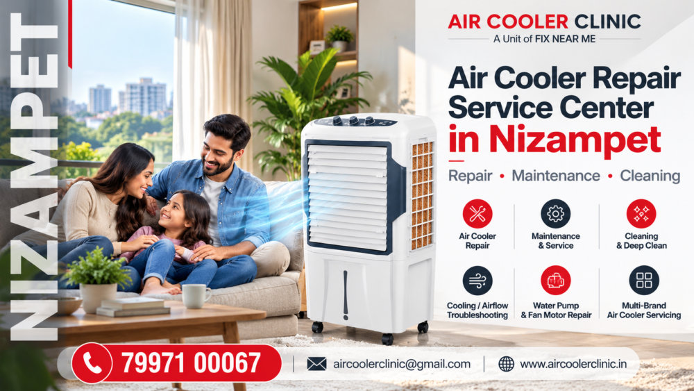Air cooler repair service center in Nizampet, Hyderabad
