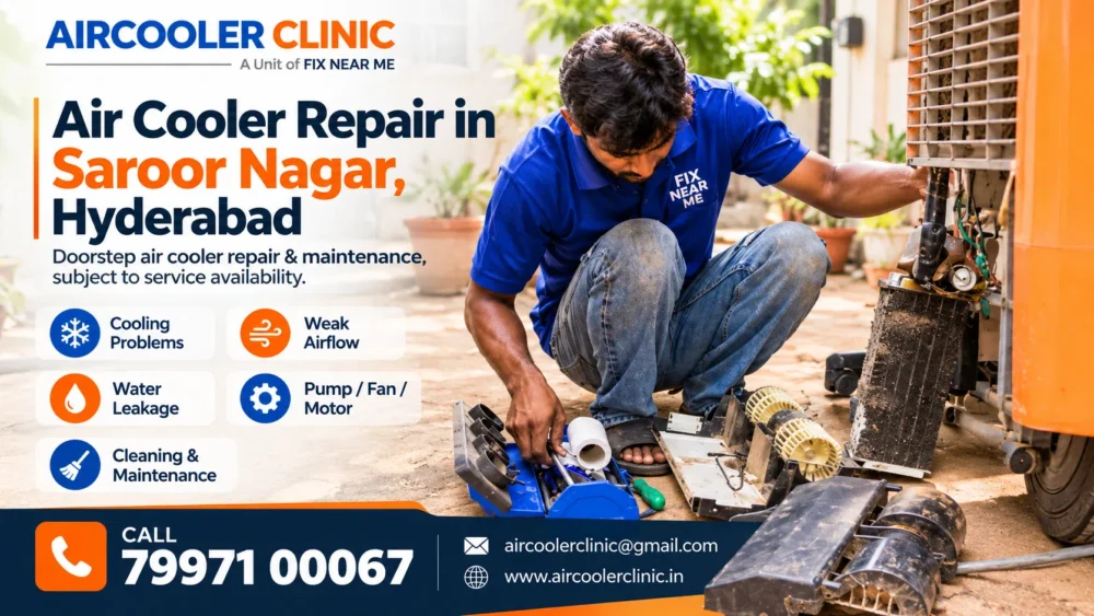 Air cooler repair service center in Saroor Nagar, Hyderabad