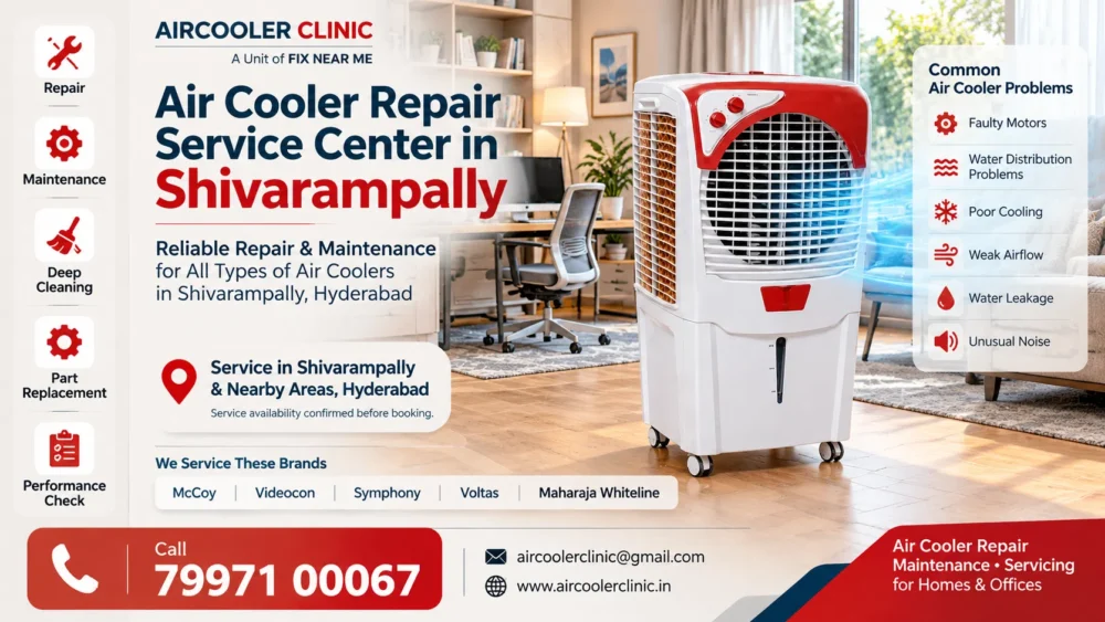 Air cooler repair service center in Shivarampally, Hyderabad
