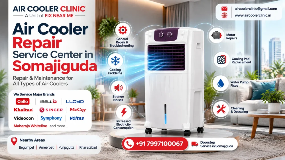 Air cooler repair service center in Somajiguda, Hyderabad