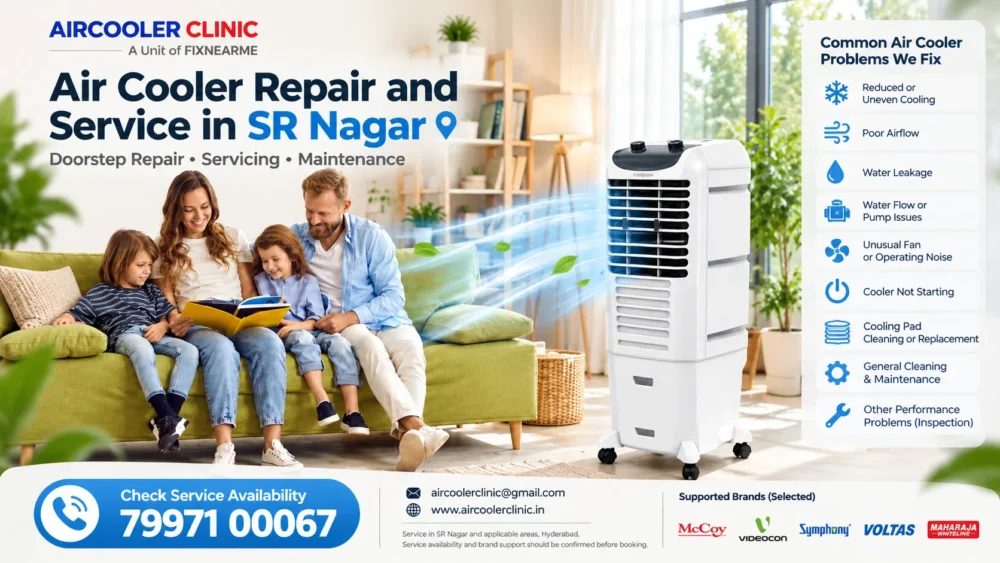 Air cooler repair service center in SR Nagar, Hyderabad