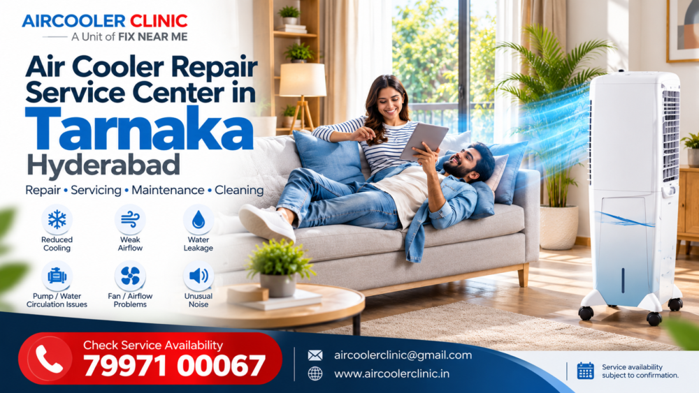 Air cooler repair service center in Tarnaka, Hyderabad