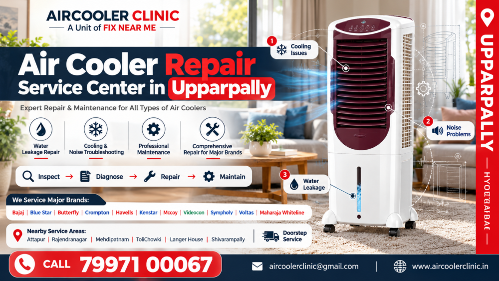 Air cooler repair service center in Upparpally, Hyderabad