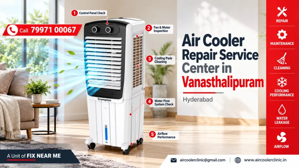 Air cooler repair service center in Vanasthalipuram, Hyderabad