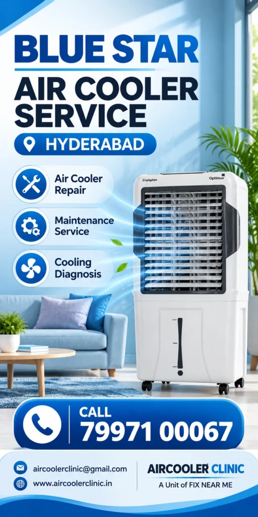 Bajaj cooler repair assistance for Hyderabad customers.