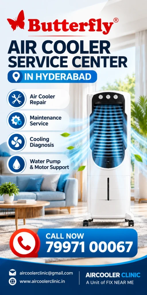 Blue Star air cooler service support for customers in Hyderabad.