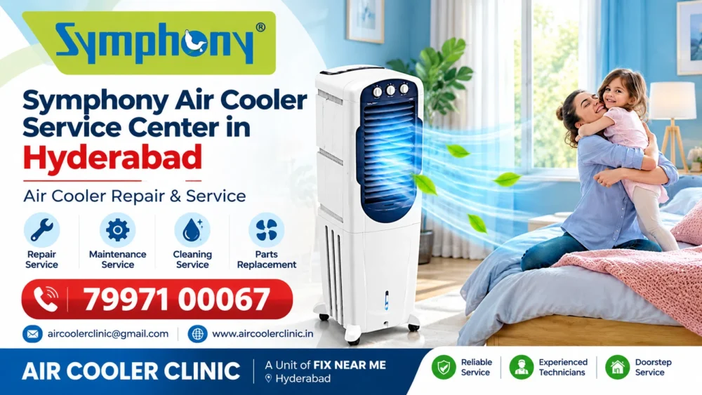 symphony air cooler service center in hyderabad